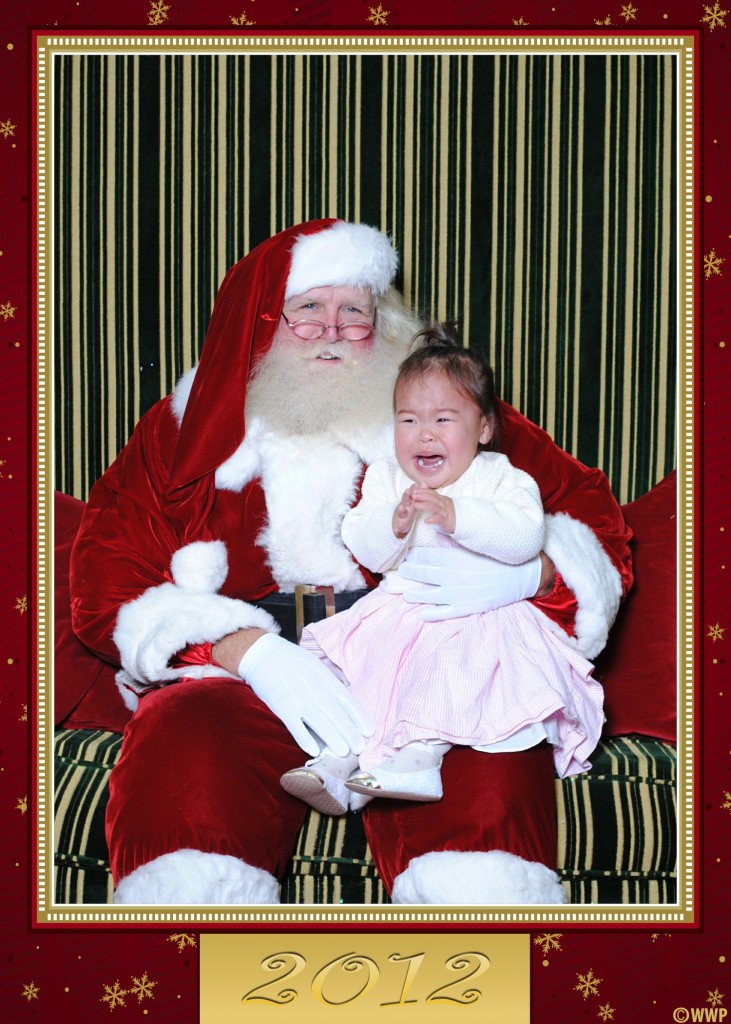 Mio with Santa, 2012